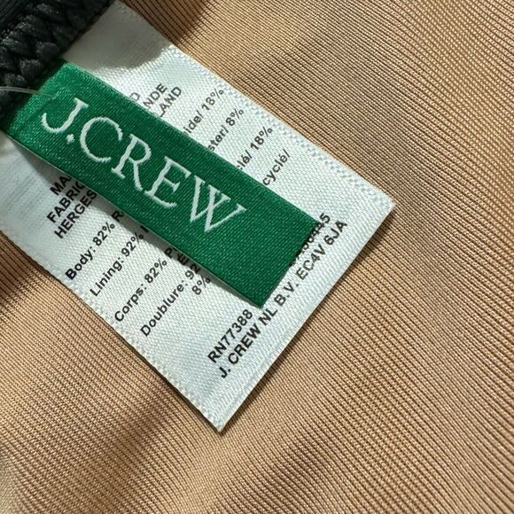 NWT J. Crew High-Rise Cheeky Bikini Bottom in Safari Size L - Picture 7 of 12